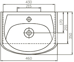 Corozo Тумба с раковиной Олимп 45 – фотография-7